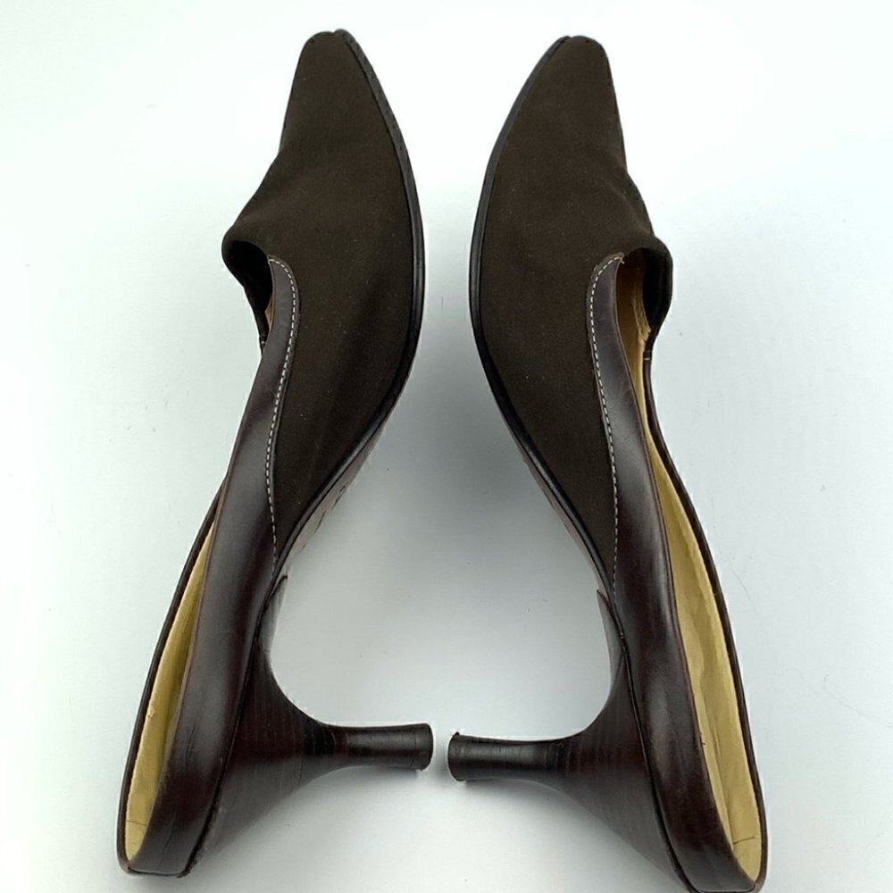 Circa Joan David Womens heels size 6.5 brown mules - Picture 5 of 13